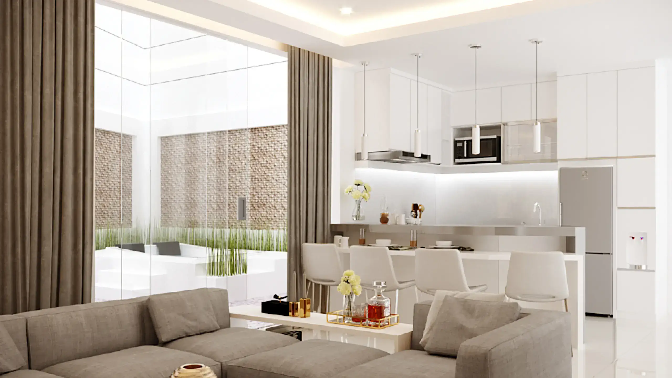 Interior Villa Mewah The Premiere at Satika Kota Batu