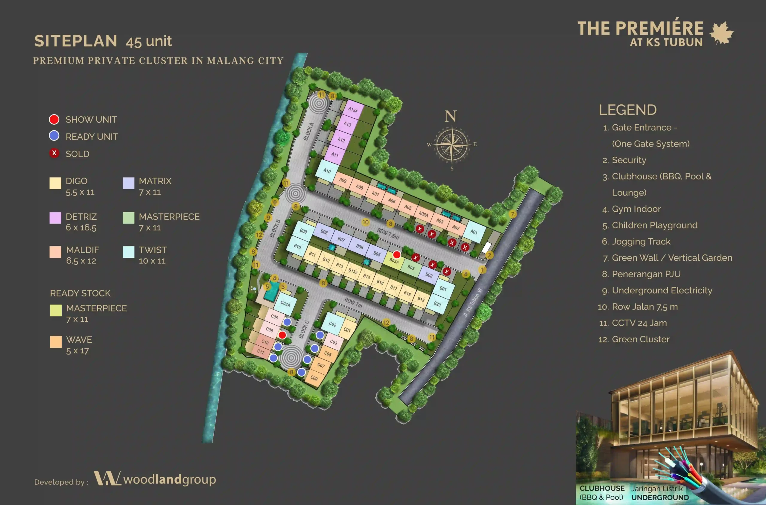 private cluster resort living the premiere at ks tubun kota malang